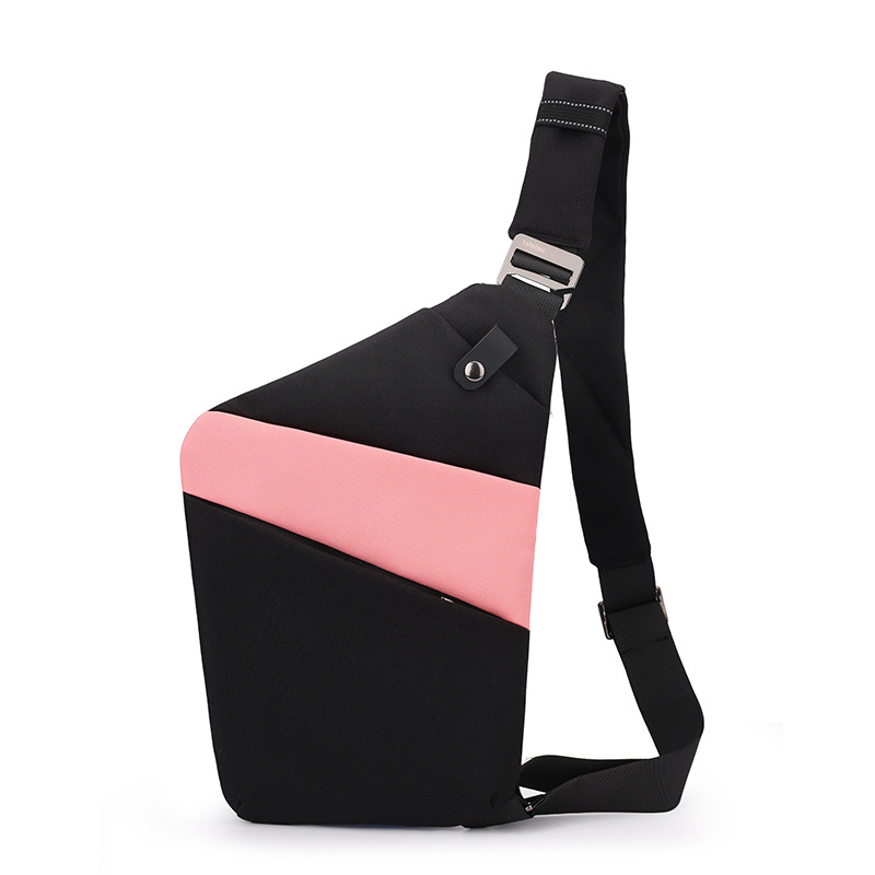 Black with pink right shoulder