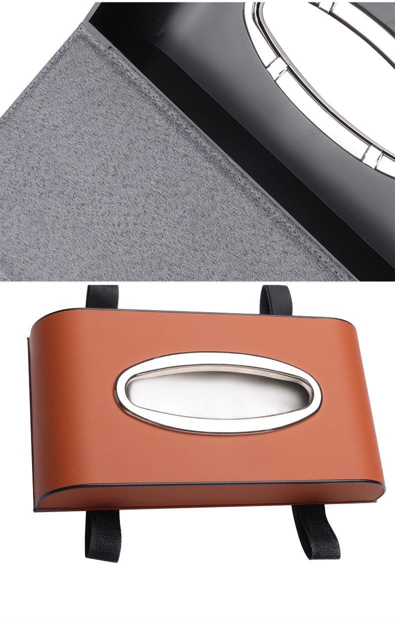 Car tissue box armrest box paper hanging car supplies napkin car paper drawer storage car High sense