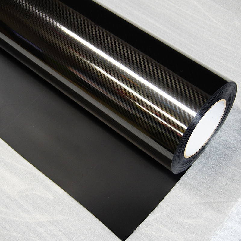 Película de fibra de carbono 5D automóvil de fibra de carbono vinilo adhesivo cuerpo adhesivo película de decoración interior adhesivo directo fábrica
