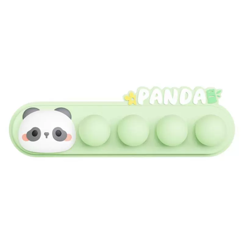 Cute silicone table charging cable for charger, storage system, panda
