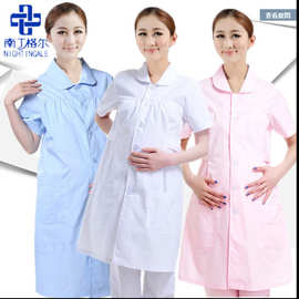 南丁格尔护士裤孕妇护士服白大褂夏装短袖白粉蓝色工作服长袖包邮