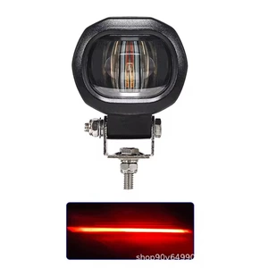 Upgraded Integrated Forklift Red and Blue Light Warning Lamp 12-80V High-Brightness Linear Area Safety Light Limiting Light
