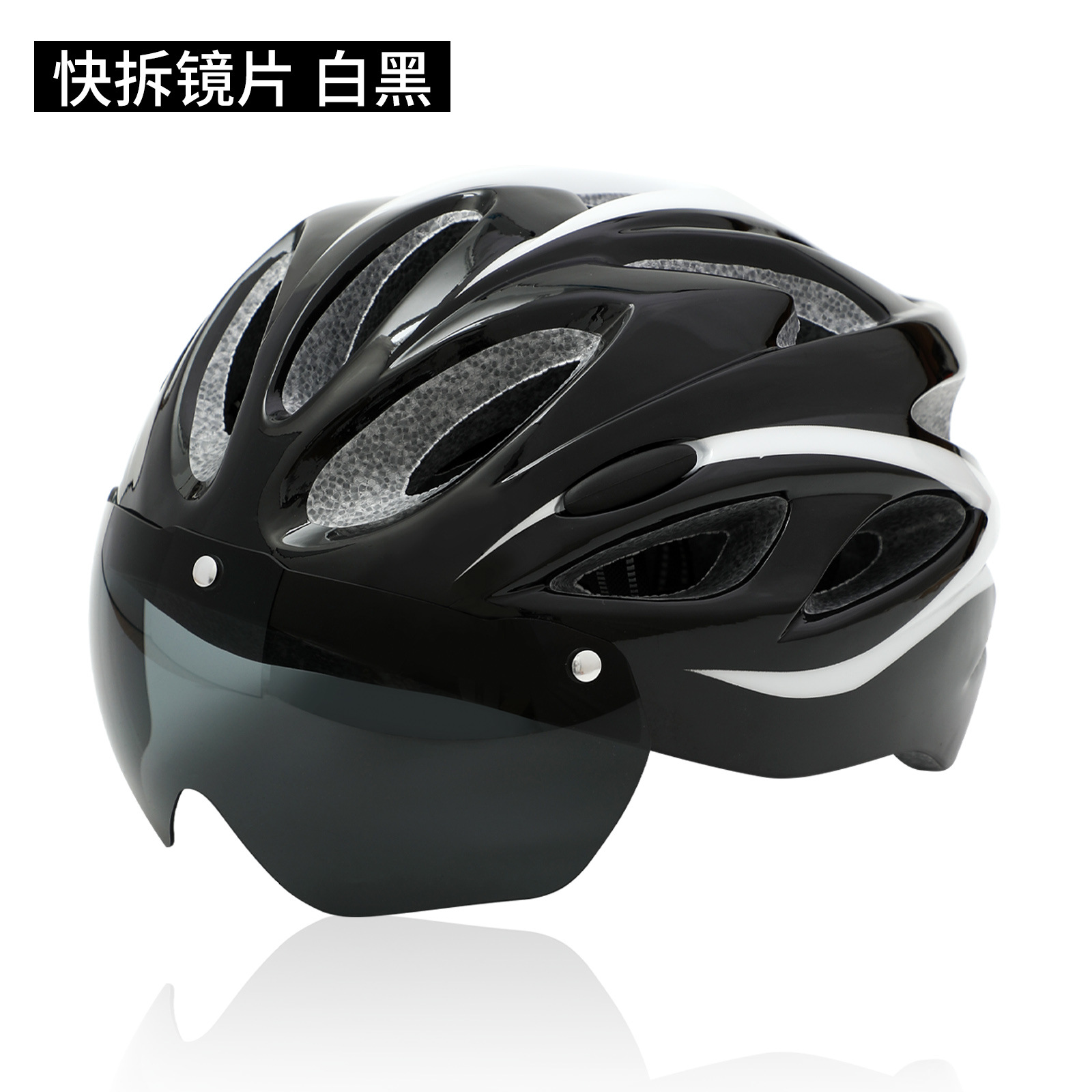 Nuevo estándar nacional casco de montar con luz trasera recargable luminoso Mountain Road bicicleta casco hombres casco equipo