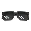 Geometric mosaic, funny black sunglasses, 2022 collection, new collection