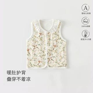 宝宝马甲婴儿春秋衣服纯棉a类新款小童坎肩外出服百搭叠穿背心