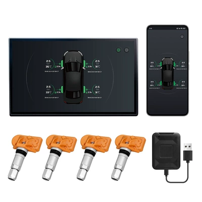 Tire Pressure Monitor Tpms, Tire pressure monitoring system - android-screen-4-wheels-built-in