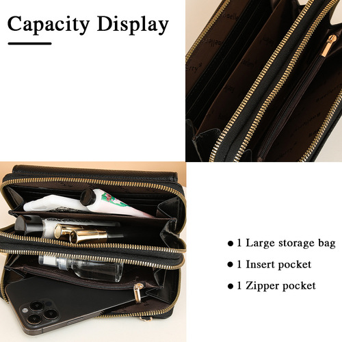 baellerry new women's pebbled crossbody bag cross-border letter shoulder strap zipper single shoulder mother-in-law bag wholesale