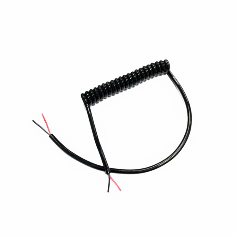 厂家供应医疗设备pu亮面弹簧线 PVC螺旋线 自拍杆弹弓线收缩随灵