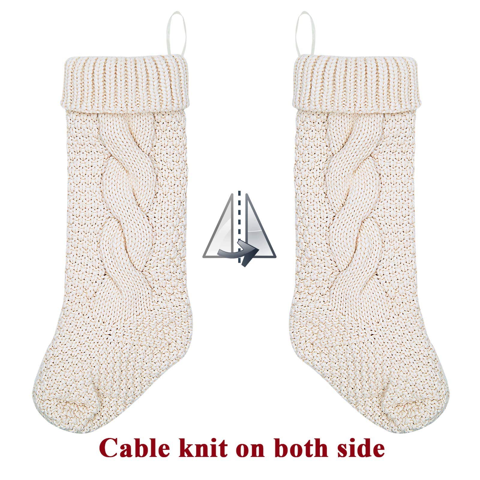 Transfronterizo nuevo punto de Navidad rojo blanco Navidad calcetines adornos de regalo bolsa decoración colgante caramelo bolsa chimenea colgando Calcetines