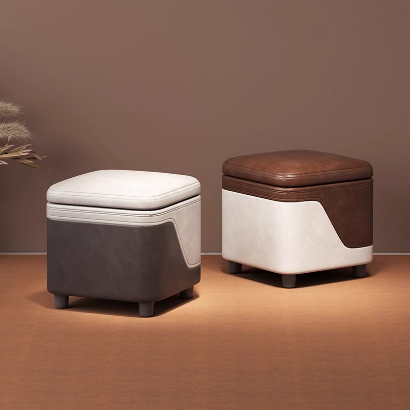 Small Stool Household Shoe Changing Stool Low Stool Simple Small Stool Living Room Sofa Stool Bedroom Storage Stool Storage Box