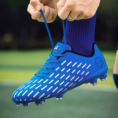 Foreign trade children Soccer shoes Boy Short nails Teenagers Primary and secondary school students Meadow non-slip Football game Training shoes