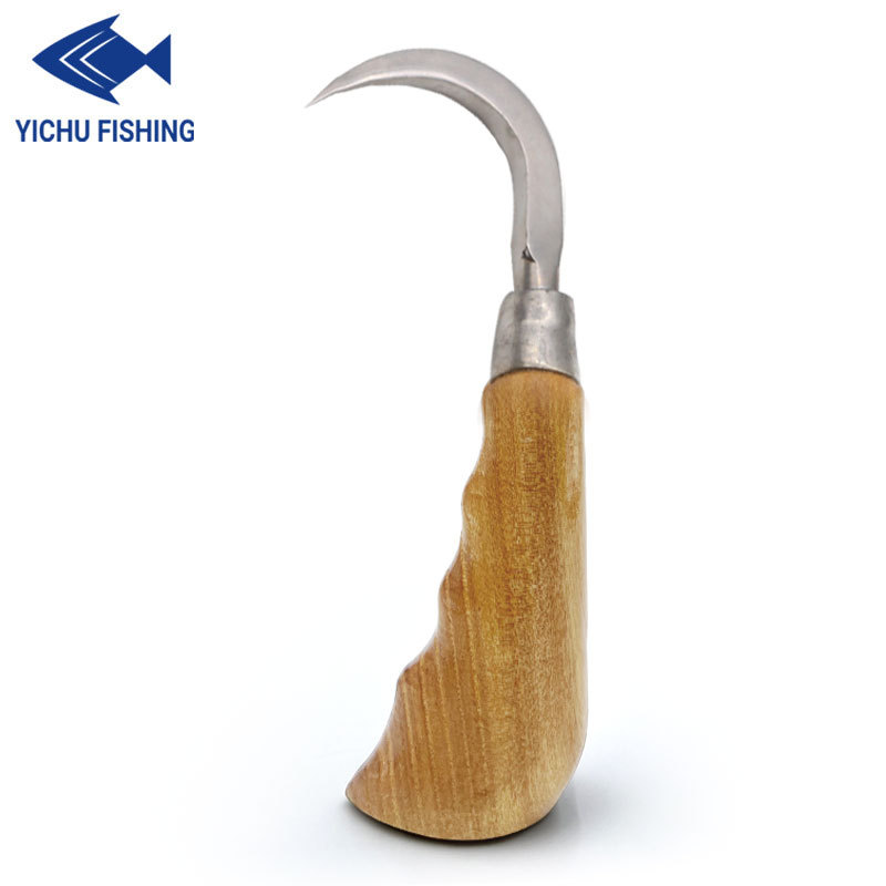 Acero inoxidable al aire libre gancho de pesca artes de pesca herramientas multiusos cuchillo de pesca portátil cuchillo de corte de pescado al por mayor