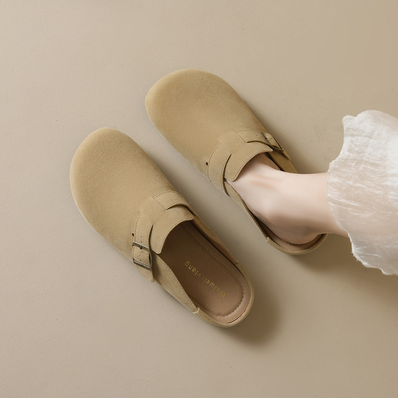 Weiwei Girl 959-31 Baotou Half Slippers Women's Outwear Summer Slip-on Burken Shoes Flat Burken Slippers