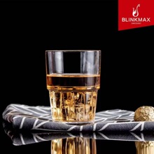 丽尊玻璃杯家用可重叠耐高温泡茶杯水杯果汁啤酒杯威士忌酒杯批发