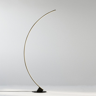 Nordic Minimalist Line Moon Living Room Floor Lamp Bedroom Bedside Sofa Model Room Personalized Long Simple Decoration