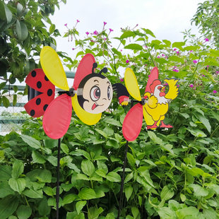 Cross-Border New Product Windmill Garden Decoration Fabric Windmill Outdoor Decoration Props Park Square Windmill Stall