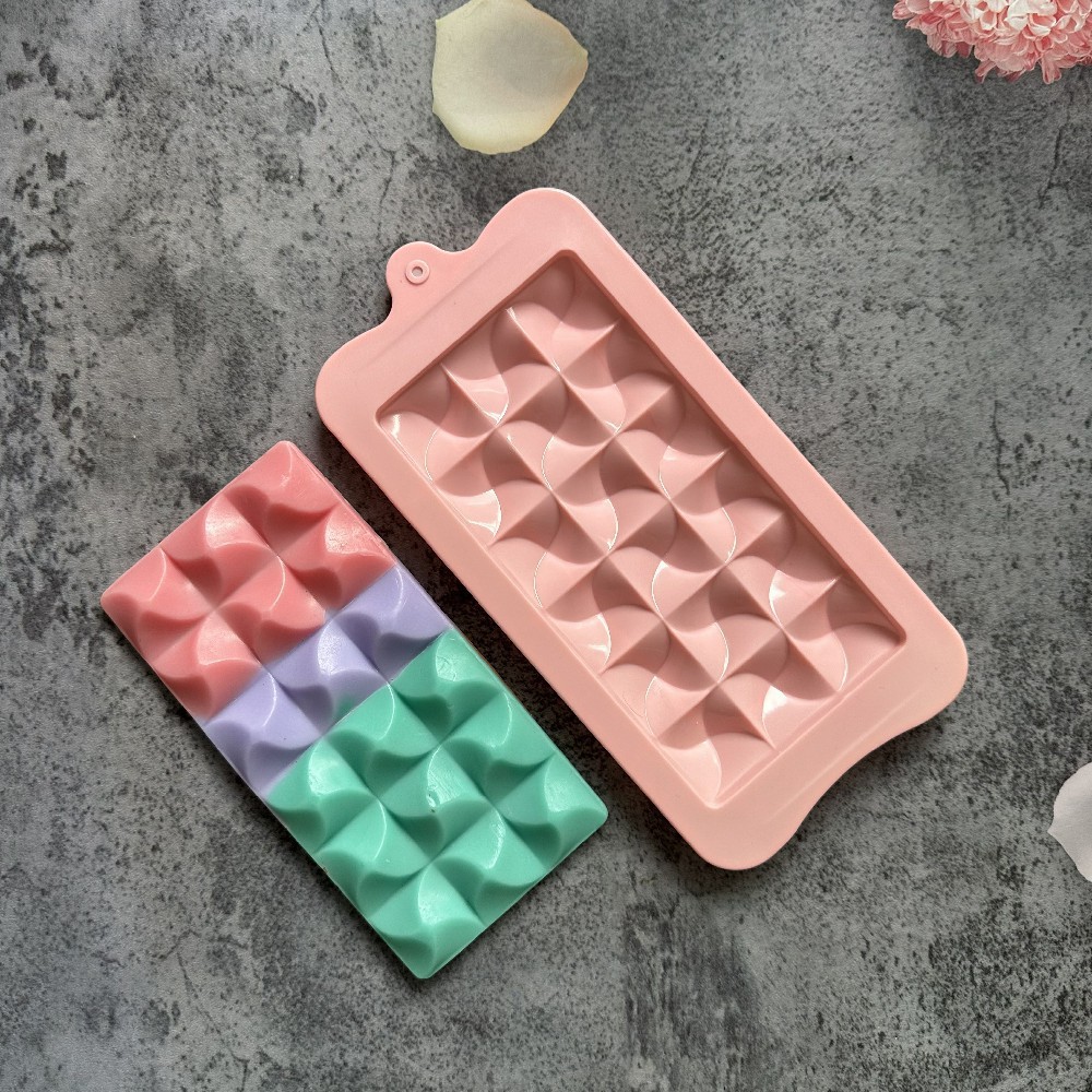 124 molde de silicona chocolate agudo pastel helado pudín molde de postre jabón utensilios de cocción