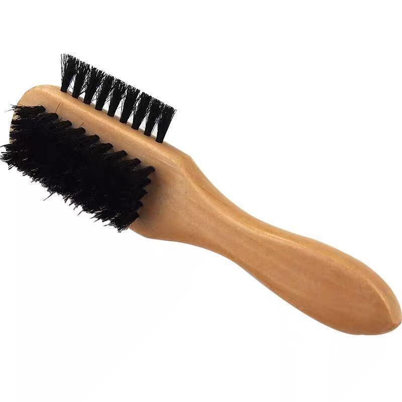 Pig temples bristle shoe polish brush does not hurt shoes brush brush fur brush household multifunctional Pig temples bristle shoe polish brush does not hurt shoes brush brush fur brush household multifunctional