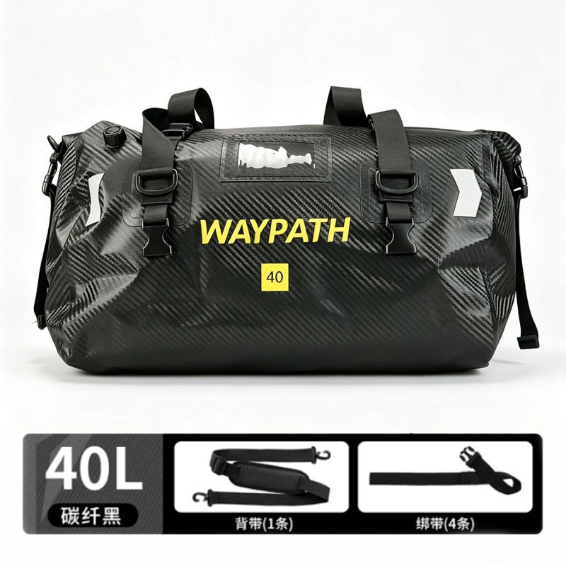 【Rainstorm-Proof Waterproof】Motorcycle Tail Bag, Waterproof Bag for Motorcycle Touring, Rear Seat Bag, Large Capacity Saddle Bag