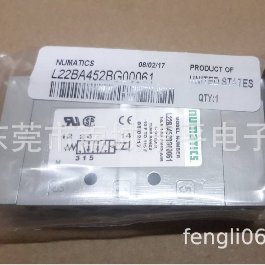 NUMATICS  电磁阀 L22BA452BG17G61 新款替代YB2BA4524G17G61