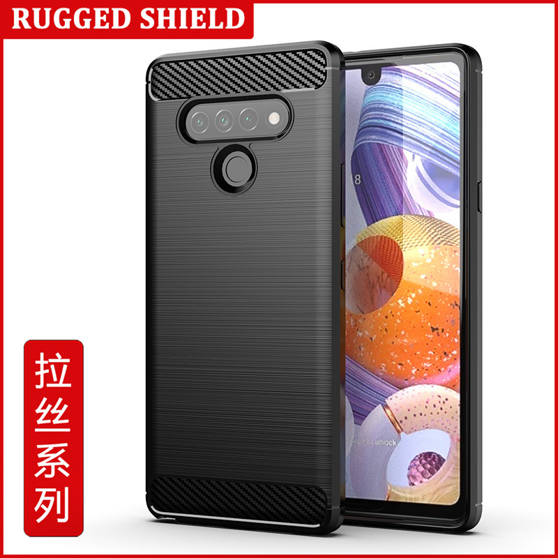 Suitable for Lg Stylo 6 Mobile Phone Case Lg Stylo 6 Brushed Carbon Fiber Anti-Fall Mobile Phone Case Protective Cover Suitable for Lg Stylo 6 Mobile Phone Case Lg Stylo 6 Brushed Carbon Fiber Anti-Fall Mobile Phone Case Protective Cover