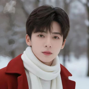 Wig Men's full real hair Korean style handsome fashion fluffy differential short hairstyle invisible natural Men's wig full head cover