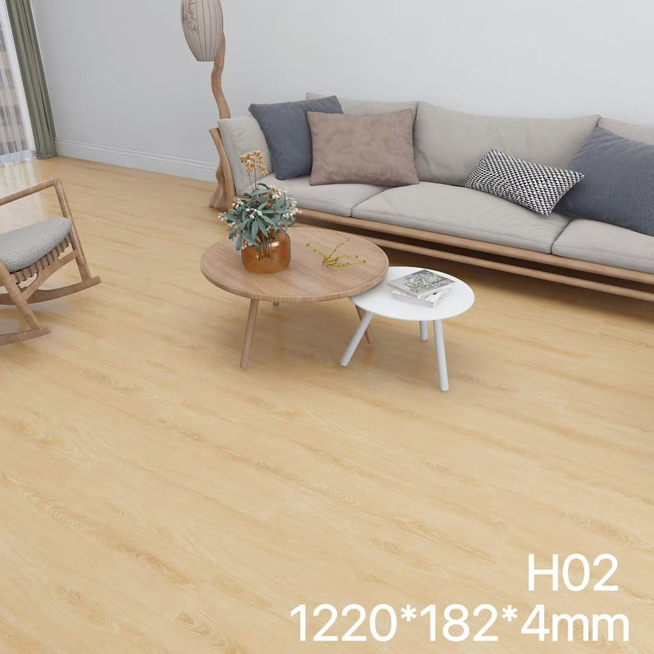 H02 (4mm 방수 및 내마모성) 크림우드 컬러