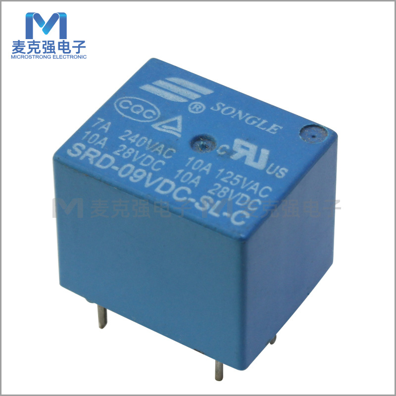 原装松乐继电器SRD-09VDC-SL-C 电压09V一组转换5脚 T73系列