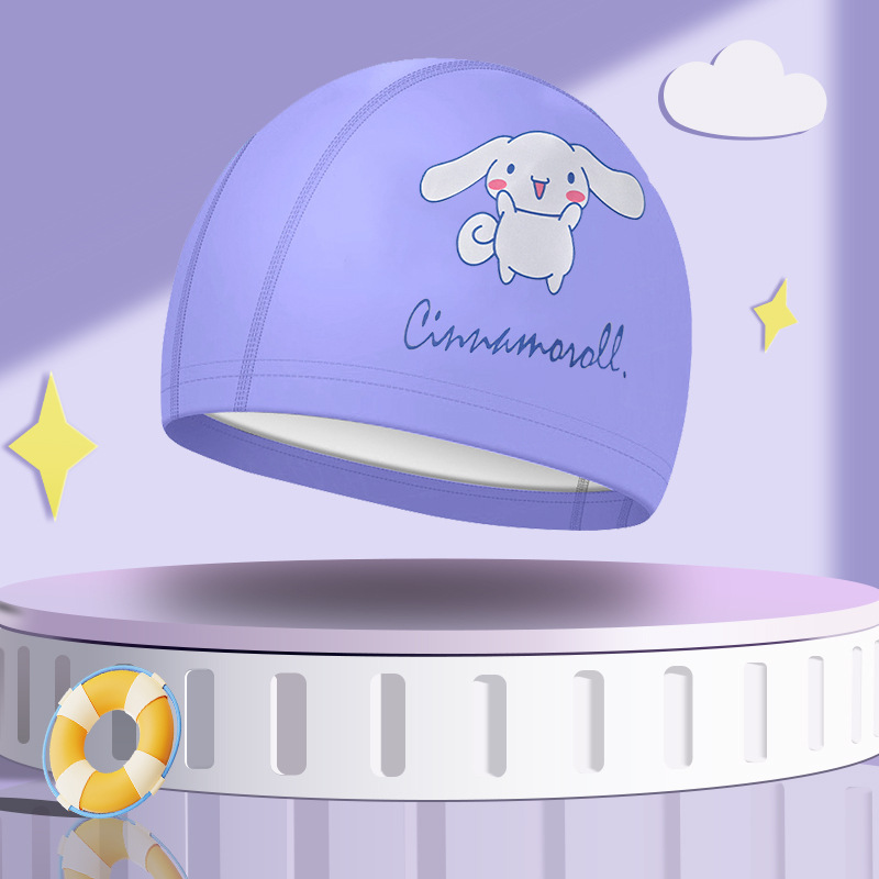 Purple polyurethane swimming cap, Cinnamoroll