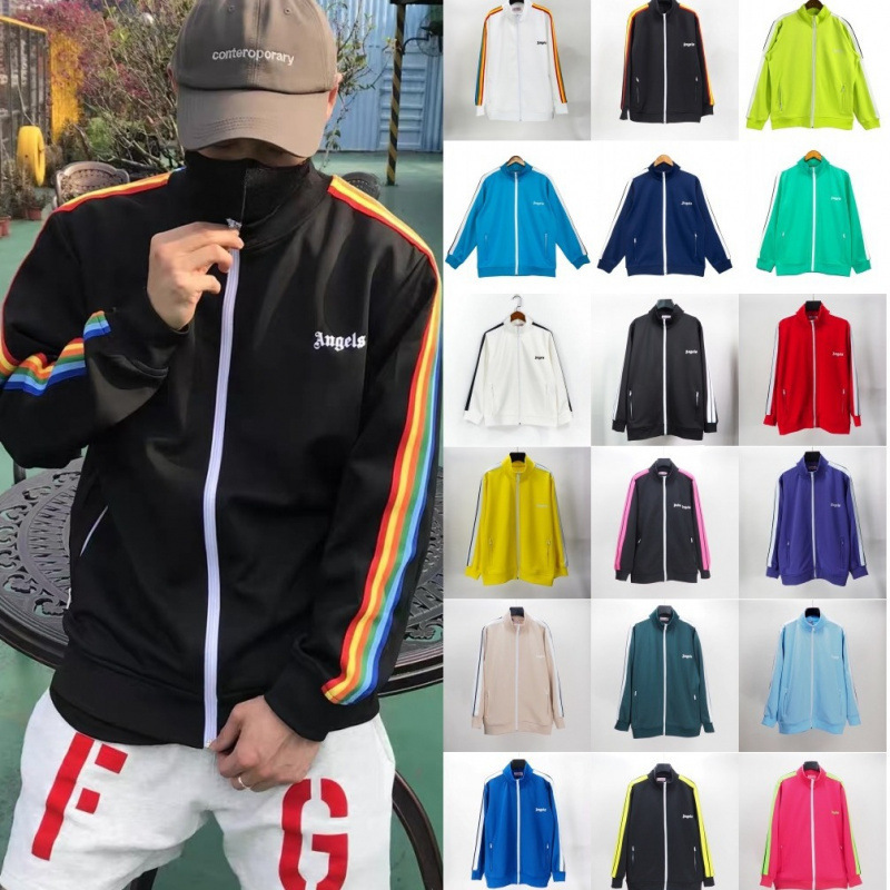 Palm Angels Color-Blocked Sports Suit Men's Sportswear Unisex Casual Pants Jacket
