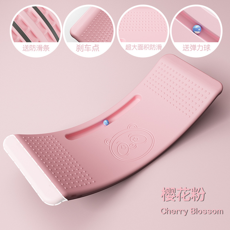 Mid-style balance board with dot brake + ball pink