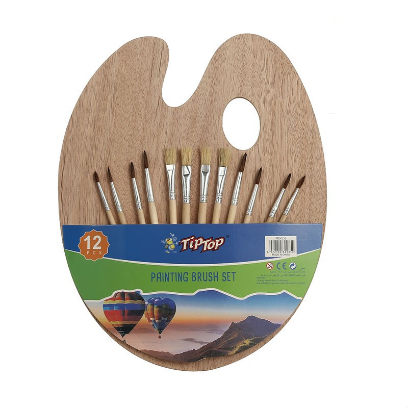 Juego de pinceles de paleta transfronterizos, suministros de pintura para el aprendizaje del arte infantil, fabricante de paletas de acuarela, venta al por mayor creativa