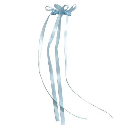 Ribbon Hair Clip Girl Bow Braid Flowing Ribbon Summer Double Ponytail Hair Band Fashion Influencer Cute Hair Tying Accessory Hair Accessories