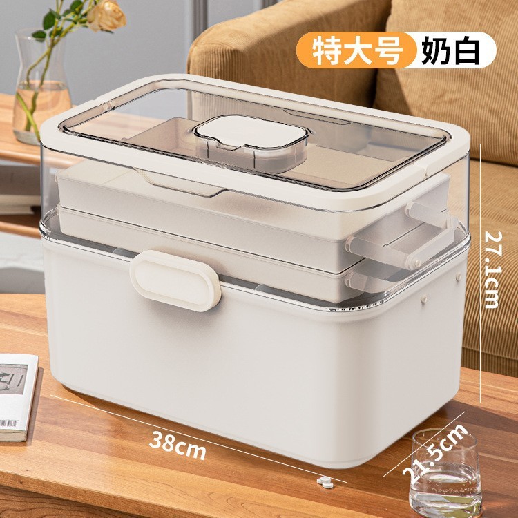 薬箱家庭用特大サイズの医薬箱家庭用大容量児童薬物多層医療収納箱卸売り|undefined