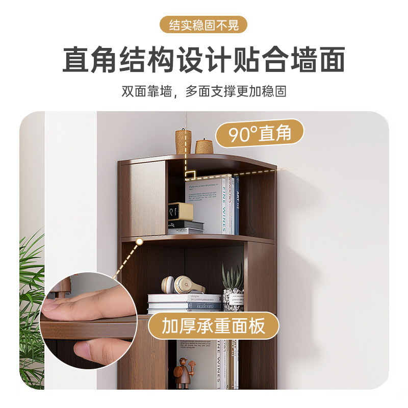 簡易コーナーキャビネットのコーナーラックの床置き棚のリビングルームのコーナーキャビネットのコーナーキャビネットの寝室のコーナーキャビネットのベッドの頭の棚|undefined