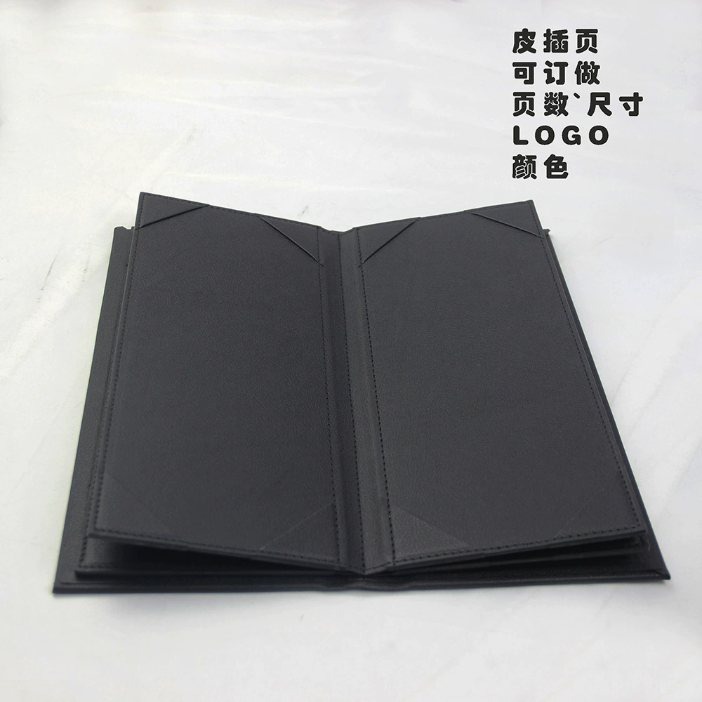 Книга меню с кожаными вставками, книга вина, книга рецептов, книга прайс-лист и т. д. Книга цен для красоты и парикмахерских услуг