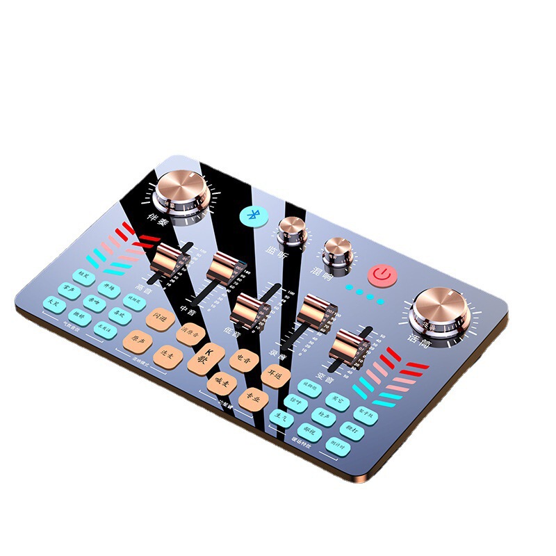V19 ライブサウンドカードゲーム録音と歌専用機器デスクトップコンピュータ携帯電話マイクライブブロードキャストカスタマイズの完全なセット|undefined