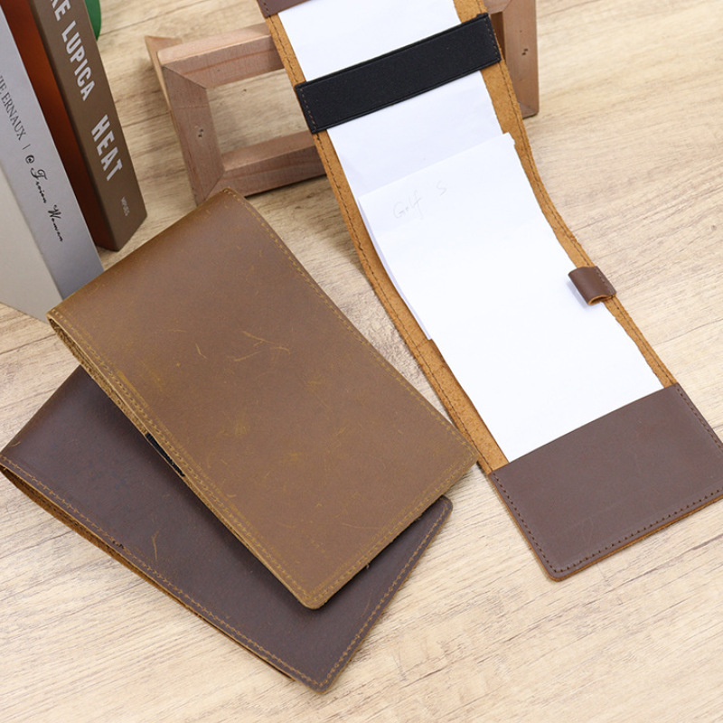 Cross-Border Vintage Golf Scorecard, Course Scorebook, Notepad, Leather Golf Accessories, Gifts