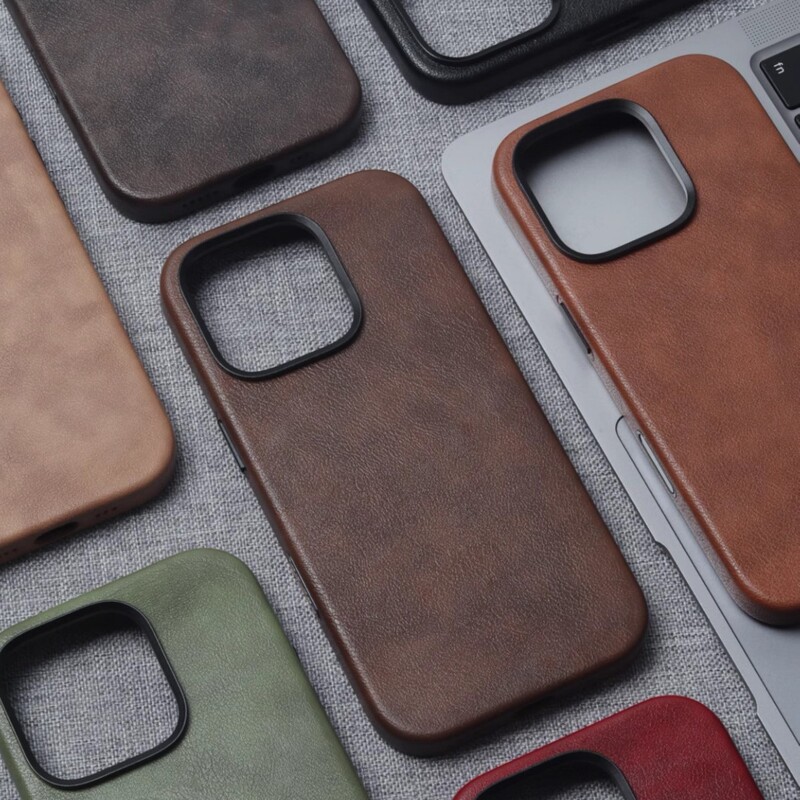 Suitable for Iphone16Promax Retro Crazy Horse Leather 16 Magnetic Phone Case 15 Apple 14 Lens Protective Case 13