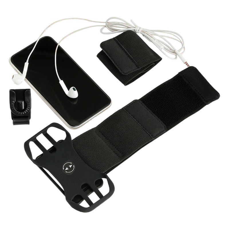 Upgraded version detachable rotating arm wrist strap sports outdoor running and riding mobile phone case mobile phone bag mobile phone holder F