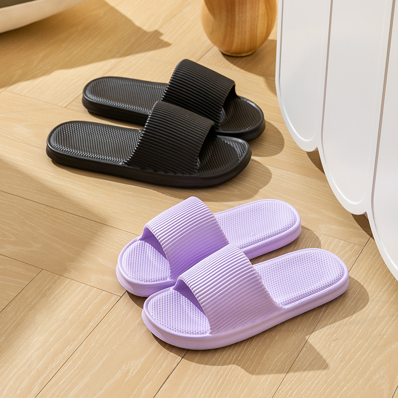 Eva zapatillas de baño casero pisar mierda sensación anti-deslizante anti-odor para hombres en el hogar interior de verano baño mujer PVC