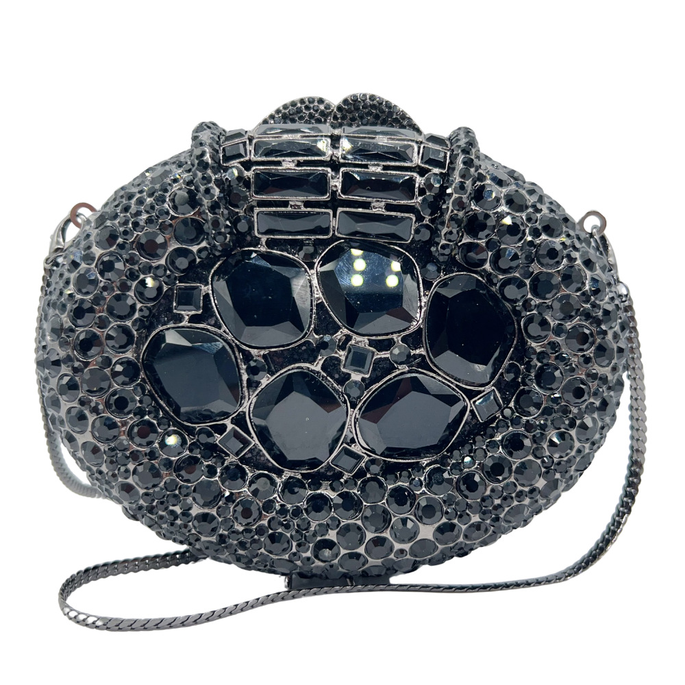 Piedra fábrica de bolsas de noche metal hueco diamantes bolsas de banquete diamantes bolsas de mano de mujer