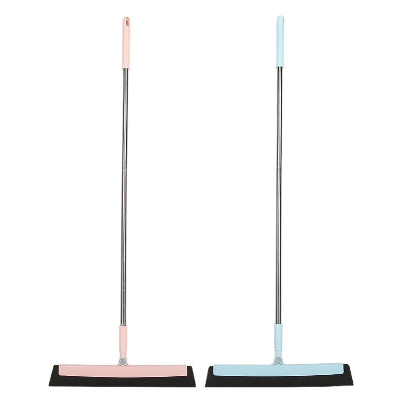 Escoba de plástico personalizada, escoba limpiadora, limpiador de baño doméstico, raspador de pelo antiadherente para el suelo