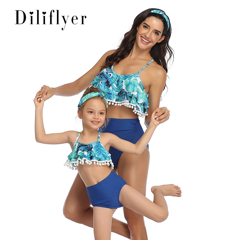 New Parent-child Swimsuit European And American Swimwear Bikini