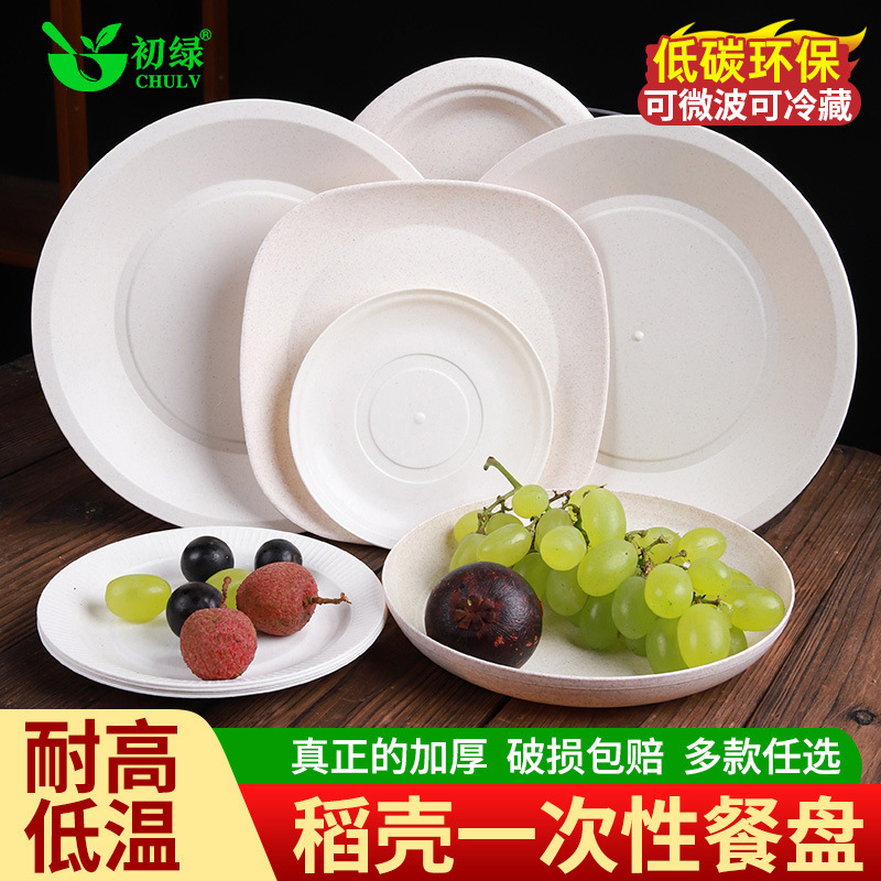 Disposable Plates, Hard Plates for Home and Commercial Use, High Temperature Resistant Plates, Barbecue Fruit Plates, Vegetable Plates, Fish Plates, Tableware