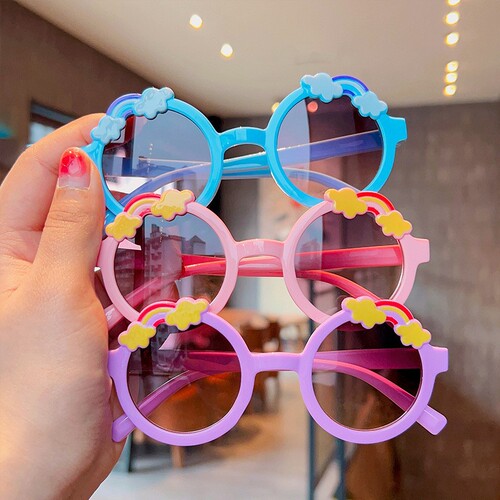 New Bear Children's Glasses Cute Kids Sunglasses Girl Child Sunglasses Boy Child Girl Baby Sun Protection Sunglasses