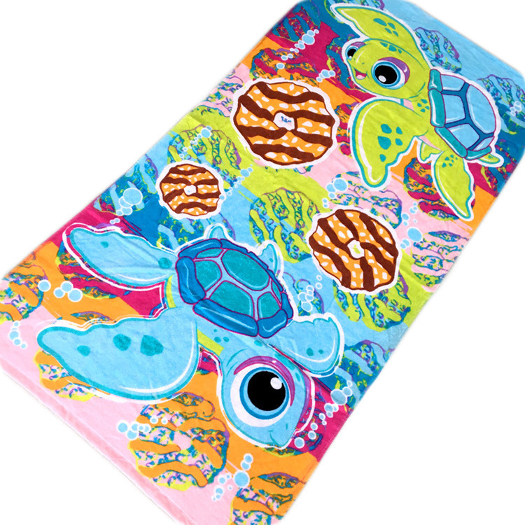 Manufacturer Makes Sports Towel Cotton Digital Printed Beach Towel European and American Beach Towel Large Size Bath Towel 70*140