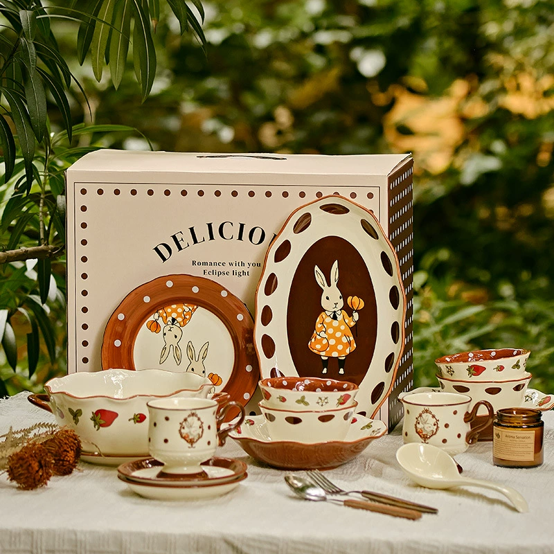 Tableware, high quality ceramic set for home use, Birthday gift
