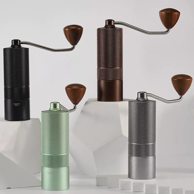 亚马逊跨境手摇咖啡磨豆机CNC钢磨芯研磨器6星7星手动磨咖啡机