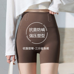 ヨガスポーツショーツ、露出防止、夏用、お腹を引き締めるシャークパンツ、女性用、外でも着用可能、レギンス、薄手、着痩せ効果、タイトパンツ